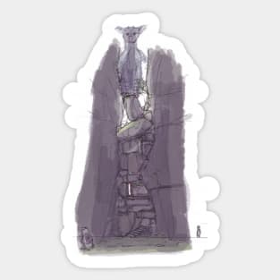 The Last Guardian - Climbing Trico Concept Art Sticker